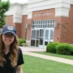 Katie Richard on the John Wood campus in Quincy, Ill.